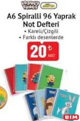 STUDİ A6 SPİRALLİ 96 YAPRAK NOT DEFTERİ KARELİ/ÇİZGİLİ